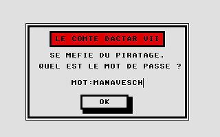 Aventura I - Le Manoir Maudit atari screenshot